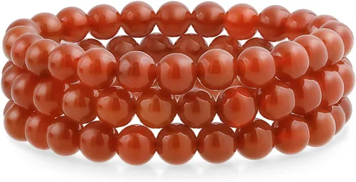 Miniatura 60 de Bling Jewelry Juego de 3 pulseras elásticas unisex apilables con cuentas redondas de 0.315 pulgadas para mujeres, adolescentes y hombres, multihebra