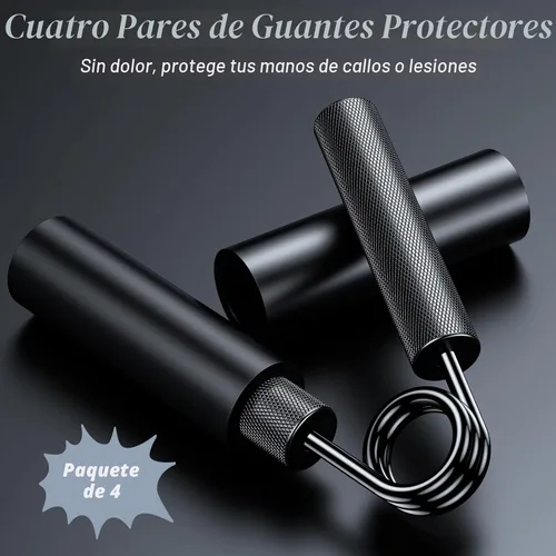 Miniatura 5 de ZEAGUS Entrenador de fuerza de agarre, paquete de 4, fortalecedor de agarre de mano de metal de 50 libras a 200 libras, ejercitador de antebrazo