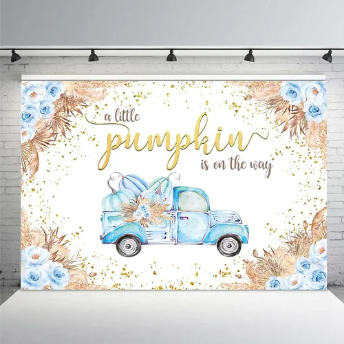 MEHOFOND Telón de fondo bohemio de otoño de 7 x 5 pies para baby shower de bebé, decoración de fiesta de baby shower, decoración de fiesta de baby