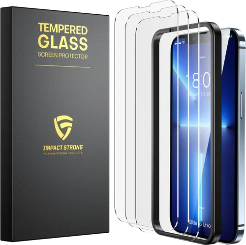 Miniatura 16 de ImpactStrong Paquete de 3 protectores de pantalla de vidrio templado inastillables para iPhone 17 Pro Max [marco de fácil instalación]