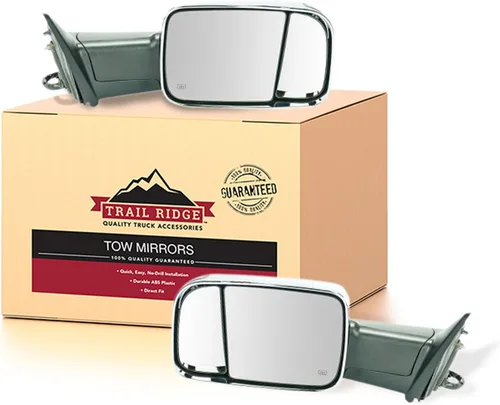 Miniatura 13 de Trail Ridge Juego de espejos de remolque de 2 piezas para el lado del conductor y del pasajero compatible con Ford F-150 FO1320479 FO1321479
