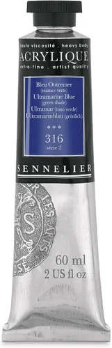 Miniatura 6 de Sennelier Acrílico para artistas extrafinos, 2.0 fl oz, luz verde cromo S3