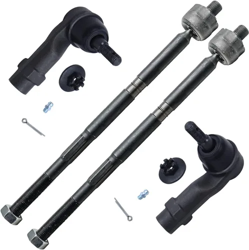Miniatura 50 de Detroit Axle - 4 barras de acoplamiento delanteras para Kia Forte Koup 14-17, 14-18 Forte Forte5, 4 extremos de barra de acoplamiento exteriores e