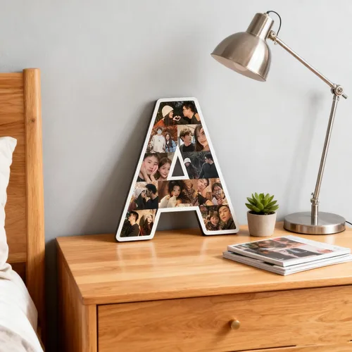 Miniatura 2 de Marco de fotos personalizado con letras – Marco de fotos personalizado para escritorio, regalo de fotos personalizable para bodas, cumpleaños