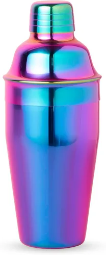 Miniatura 6 de Blush Mirage Rainbow - Coctelera iridiscente de acero inoxidable, colorida coctelera para accesorios estéticos de bar en el hogar, despedida