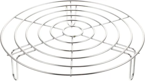 Miniatura 10 de Estante de vapor de acero inoxidable de 6.10 x 6.10 x 1.77 pulgadas, resistente al calor, bandeja de vapor de cocina, estante para uso doméstico