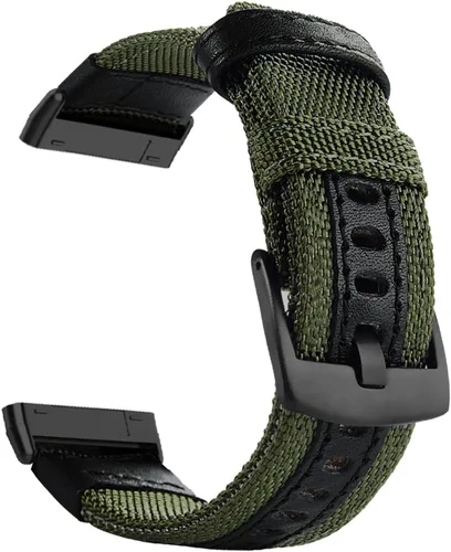 Miniatura 8 de Abanen Correas de reloj militar de nailon para Fitbit Versa 4 / Sense 2, conectores mejorados con tela tejida transpirable correa duradera