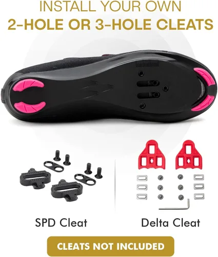Miniatura 4 de Tommaso Pista - Tenis para bicicleta de carretera para mujer compatible con Dual Cleat