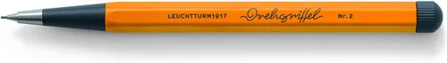 Miniatura 12 de LEUCHTTURM1917 - Lápiz mecánico Drehgriffel - Lápiz de escritura recargable con plomo de grafito HB de 0.7 mm (albaricoque)
