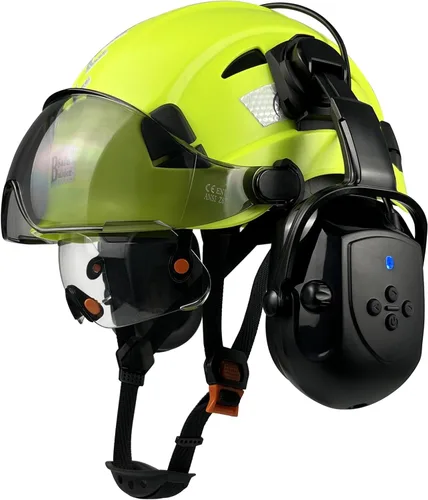 Miniatura 10 de Casco de seguridad SAFEBUILDER con visera, orejeras Bluetooth SNR 26dB, sombrero duro con viseras, orejeras montadas, sombreros duros ventilados