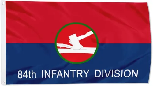 Miniatura 34 de Fyon Bandera militar de la 34ª división de infantería del ejército de 3 x 5 pies con 2 ojales de latón