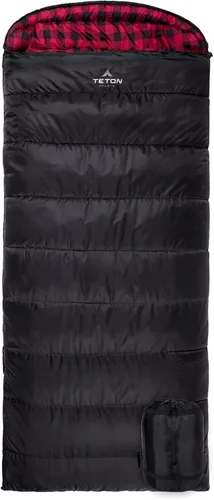 Teton Celsius XXL Sleeping Bag, Cold Weather Sleeping Bags for Adults and Kids, Camping Made Easy and Warm. Compression Sack Included, 35F, 25F, 0F,