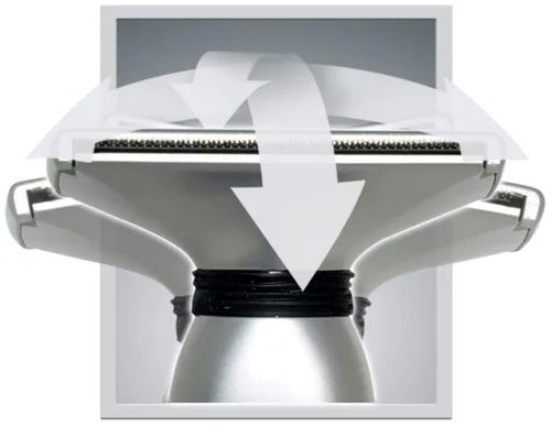 Miniatura 5 de Platinum Pro by MANGROOMER Nueva afeitadora de espalda con 3 cabezales flexibles de amortiguador, bisagra eléctrica, mango de alcance extremo