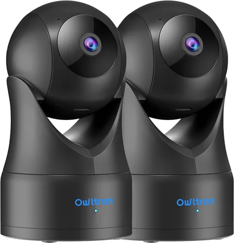 Miniatura 2 de owltron Cámara de seguridad para interiores, 360 cámaras caseras panorámicas/inclinables con detección de movimiento, cámara para mascotas