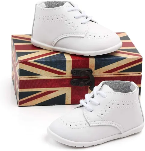 Miniatura 6 de Zapatos Oxford de piel sintética para niños y niñas, adecuados para gatear, vestido de boda, fiestas de cumpleaños y cualquier ocasión