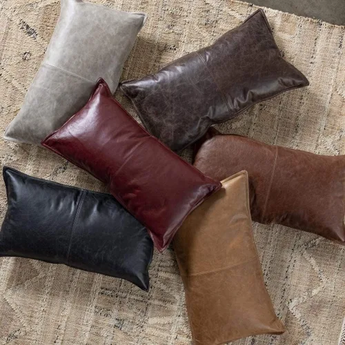 East India - Funda de almohada de piel de cordero auténtica, 10 x 18 pulgadas, funda para almohadas lumbares, fundas de cojín gruesas y suaves para