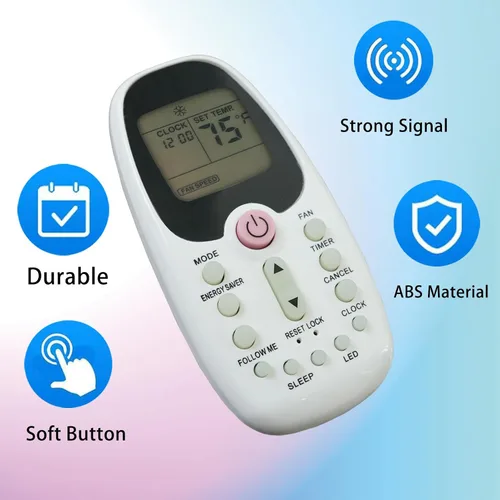 Miniatura 9 de Mando a distancia de repuesto compatible con Keystone Midea Indurama aire acondicionado remoto R09B/BGCE R09/BGCE RG09E/BGCEU1 R09D/BGCE