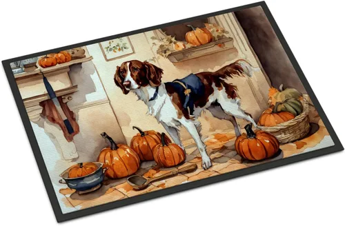 Miniatura 92 de Caroline's Treasures DAC1720MAT Affenpinscher - Tapete de otoño para cocina, con calabazas, 18 x 27 pulgadas, tapete para puerta delantera