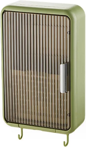 Organizador de palillos montado en la pared, a prueba de polvo, almacenamiento de utensilios de cocina con tapa, adecuado para cucharones, tenedores