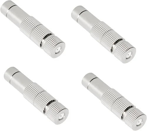 Boquillas de nebulización de 0.008 in de cobre, flujo de agua ajustable, conector rápido de 0.008 in/0.008 pulgadas, boquilla rociadora atomizadora