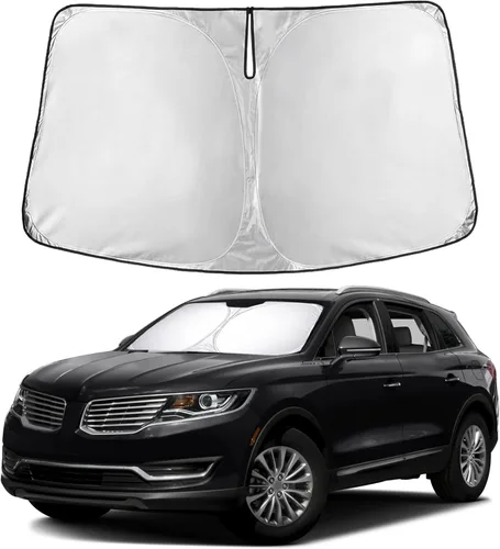 Miniatura 82 de Econour Parasol para parabrisas compatible con Honda Civic 2016-2021, protector de parasol plegable para ventana, bloquea los rayos UV y mantiene tu