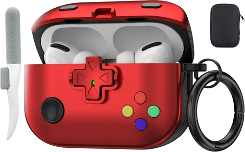 Miniatura 17 de Valkit Funda protectora resistente 2 en 1 para Airpods, a prueba de golpes, funda de Air Pod 2 para hombres y mujeres, con llavero para iPod Skin
