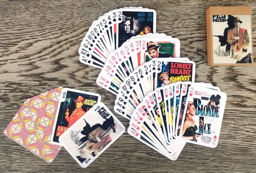 Miniatura 3 de Film Noir Playing Cards (Poker Deck 54 cartas todas diferentes) Póster de película vintage Detective de acción Cine Negro