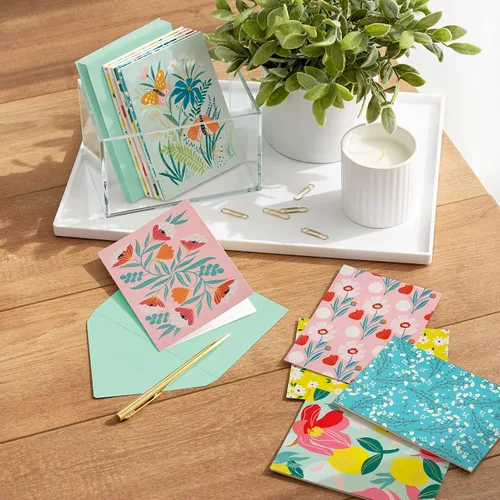 Miniatura 2 de Hallmark - Juego de tarjetas de cumpleaños a granel (48 tarjetas en blanco con sobres) Perros, velas, globos