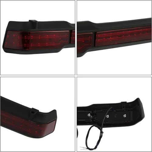 Miniatura 6 de Kit de luces traseras LED para motocicleta de 2 3/4 pulgadas, para maletero King para Harley Davidson Touring modelos 1997-2008