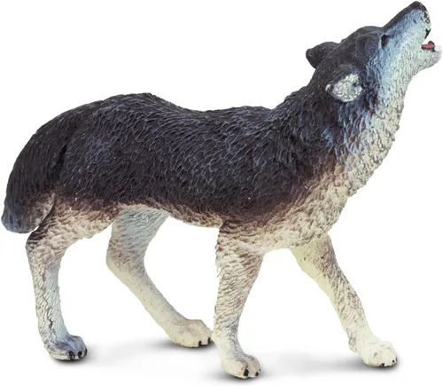 Miniatura 4 de Safari Ltd. Figura de lobo gris, figura detallada de plástico de 3.75 pulgadas, divertido juguete educativo para niños, niñas y niños a partir de 1