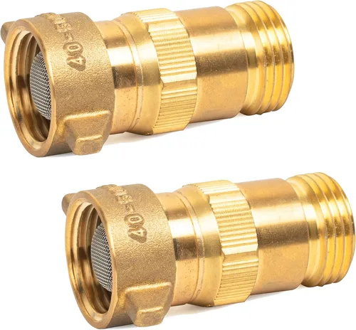Miniatura 7 de Regulador de presión de agua de latón Hourleey para RV, regulador de agua para cámper de RV con pantalla filtrante, protector para cámpers