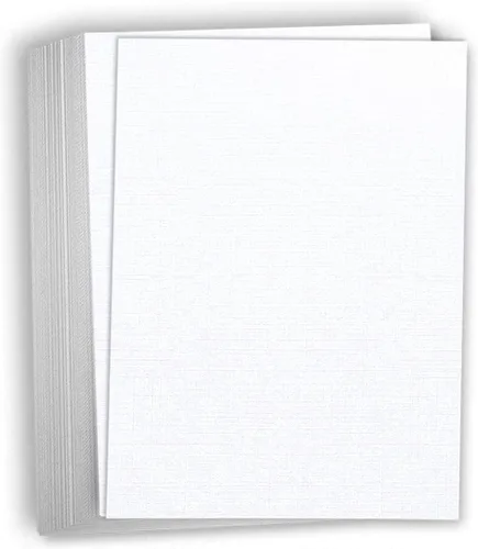 Miniatura 10 de Hamilco Burgandy Linen - Papel grueso de cartulina texturizada, 11 x 17 pulgadas, peso pesado, 80 libras, cartulina - Paquete de 25