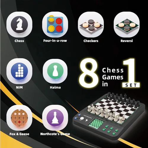 Miniatura 2 de iCore Juego de ajedrez electrónico - Enseña y juega con el tablero inteligente de ajedrez para computadora, ideal para principiantes y jugadores
