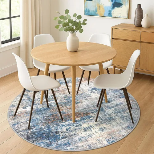 Miniatura 681 de IOHOUZE Alfombra abstracta lavable de 3 x 12 pies para pasillos, antideslizante para cocina, camino de entrada de lana sintética para interiores