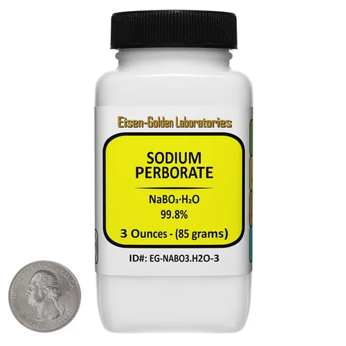 Miniatura 6 de Perborato de sodio [NaBO3.H2O] 99.8% Gránulos de flujo libre grado ACS 6 oz en una botella