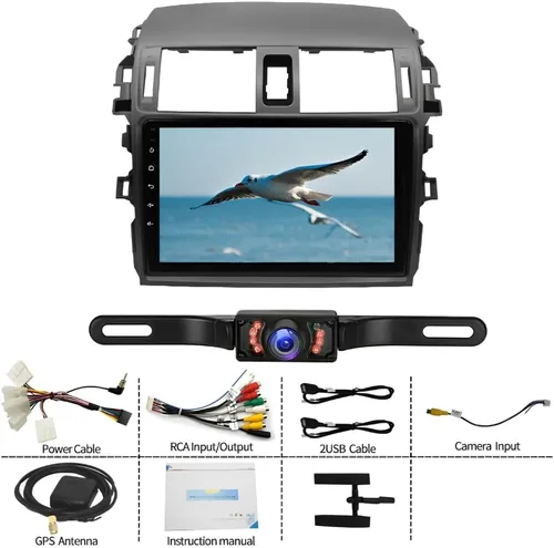 Miniatura 9 de Android 13 Estéreo de coche doble DIN compatible con C*orolla 2009-2013, 2G+32G 9 pulgadas pantalla táctil radio estéreo para coche con Carplay