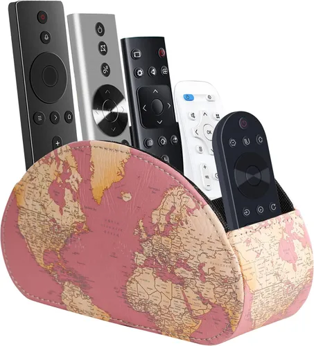 Miniatura 9 de Organizador de mesa de piel sintética con 5 compartimentos para cosméticos, suministros de oficina, regalos para hombres, novio, marido, garza retro