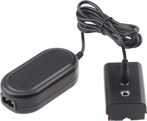Miniatura 2 de FocusFoto Cable adaptador de fuente de alimentación de CA + batería ficticia NP-F, acoplador de CC para Sony NP-F550 NP-F570 NP-F970 para alimentar