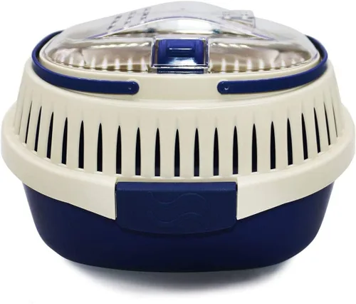 Miniatura 3 de KAMEIOU Transportador de animales pequeños azul para conejillos de indias, planeador de azúcar, hámster, erizo, chinchillas, ratas, serpientes