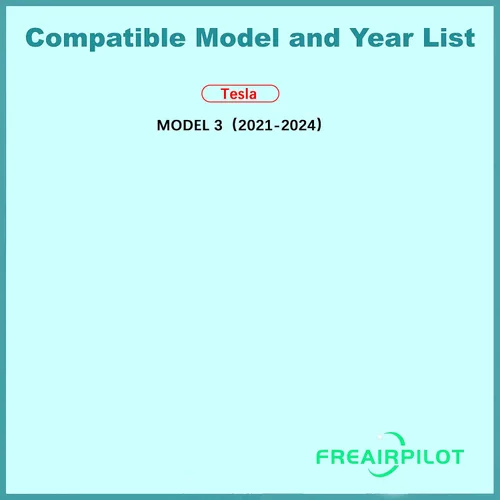 Miniatura 3 de Filtro de aire de cabina Freairpilot FAP-0005, repuesto para Tesla Model 3 (externo) 2021-2024.