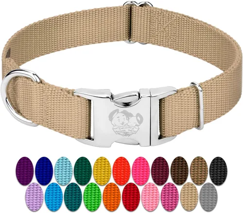 Miniatura 18 de Country Brook Petz – Collar de nailon premium para perro con hebilla de metal para razas pequeñas, medianas y grandes - Más de 10 colores cálidos