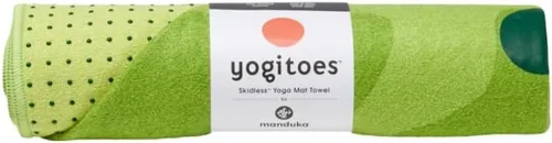 Miniatura 19 de Manduka Yogitoes Toalla para Esterilla de Yoga Caliente - 71" Agarre Activado por Humedad Protuberancias de Silicona Patentadas Altamente