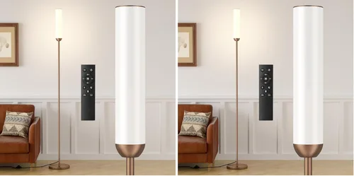 Miniatura 14 de Ambimall Lámpara de pie LED con control remoto, lámpara de pie de 65" con ajuste continuo de colores 3000K-6500K y brillo 30-100%, interruptor