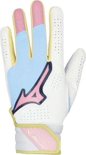 Miniatura 8 de Mizuno Finch Softball - Guantes de bateo acolchados Par Adulto y joven Palma antideslizante Palma acolchada Parte trasera de malla