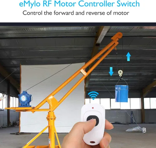 Miniatura 5 de eMylo Controlador de motor de interruptor RF inalámbrico Smart Switch Módulo de relé Interruptor de control remoto con receptor RF DC 12V 433Mhz