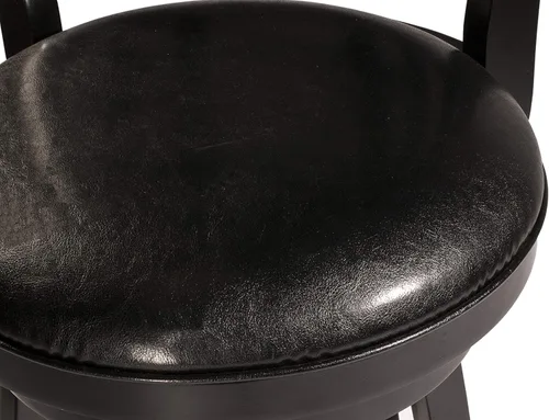 Miniatura 5 de Hillsdale Fairfox Taburete de bar de madera giratorio de 30.5" de altura, Negro