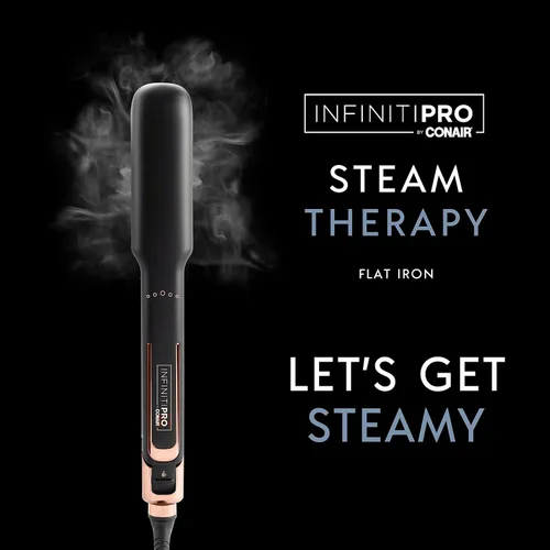 Miniatura 2 de INFINITIPRO by Conair Steam Therapy Plancha plana, plancha de pelo de 1 1/2 pulgadas