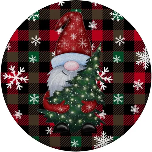 Miniatura 3 de Gnomos de Navidad rojo y negro búfalo tartán a cuadros PopSockets estándar PopGrip