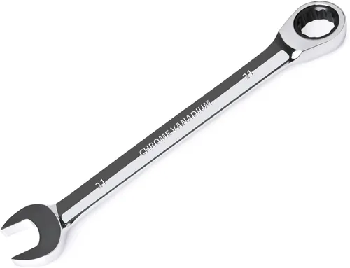 Miniatura 40 de Egofine Llave combinada de trinquete de 1-1/8 pulgadas SAE, llave de engranajes de grado industrial con diseño de 12 puntos, trinquete de 72