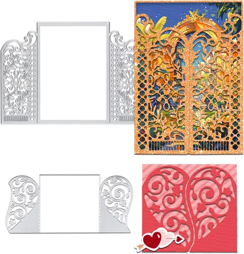 Troqueles de corte de metal con forma de tarjeta 3D, plantillas de grabación en relieve para manualidades, álbumes de recortes, álbum de fotos,